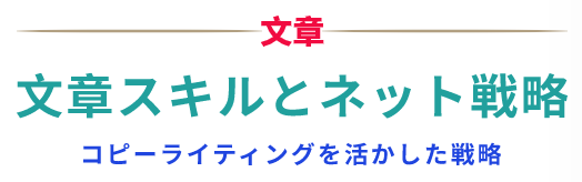 文章スキルとネット戦略